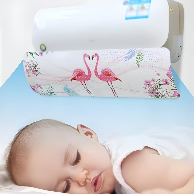 Direct Wind Blocker - Adjustable air conditioner deflector for 70-105cm units, shields users from strong airflow, promotes balanced and gentle air dispersion - Image 4