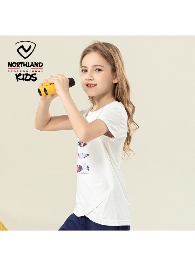 NorthLand Girls' Short Sleeve T-shirt, Summer Top For Girls, Kids' T-shirt For Bigger Children - Image 3