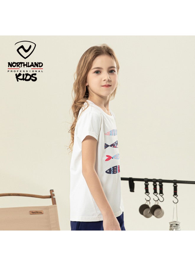 NorthLand Girls' Short Sleeve T-shirt, Summer Top For Girls, Kids' T-shirt For Bigger Children - Image 5