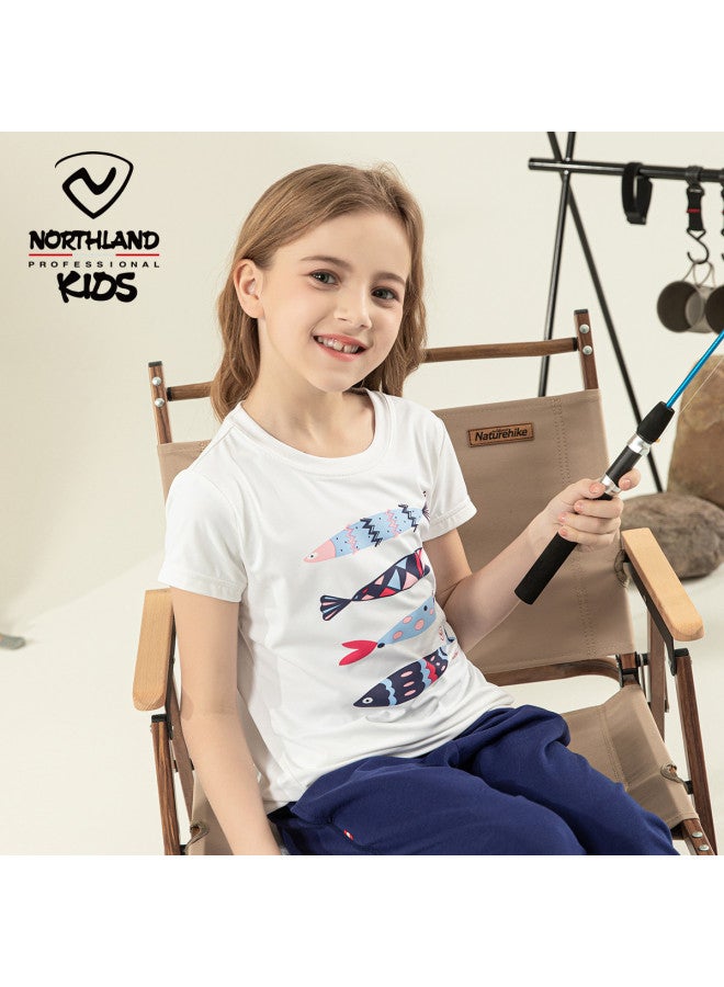 NorthLand Girls' Short Sleeve T-shirt, Summer Top For Girls, Kids' T-shirt For Bigger Children - Image 4