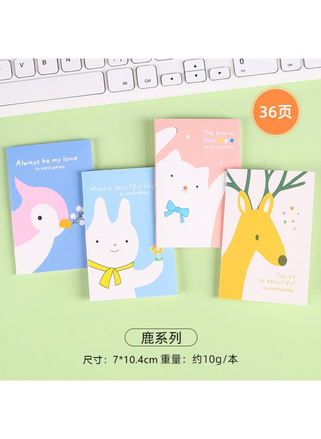 Cartoon Mini Notebook Students Share Cute Pocket Notebook Carry-on Stationery For Primary School Students Reward Small Gifts - Image 1
