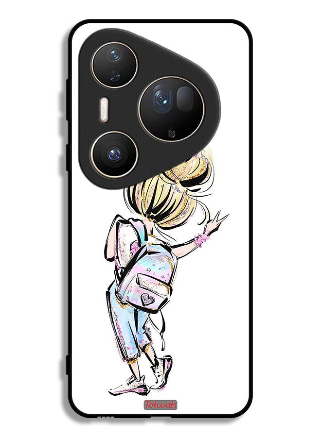Tolwak Huawei Pura 80 Ultra Protective Case Cover Back To School Girl Art - Image 1