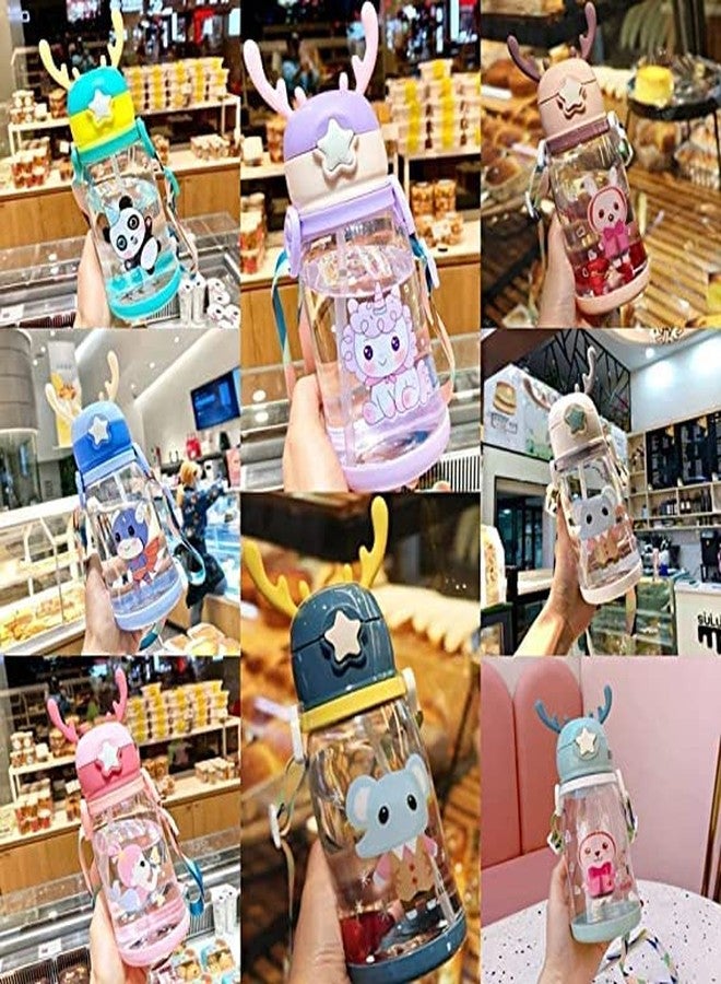 TEMSON Cartoon Design Kids Water Bottle For Kids, Anti-Leak Sipper Bottle For Kids (GBT-863)(Pink) - Image 5