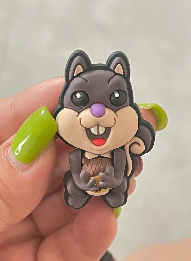 Excefore 7 قطع زينة أحذية لكرز، مجموعة ثلاثية الأبعاد ملحقات كروز جيببتز زينة تصميم كروز دبابيس بي في سي زينة أحذية متنوعة للفتيات الأولاد الأطفال الرجال النساء البالغين غير محدد الجنس - Image 3