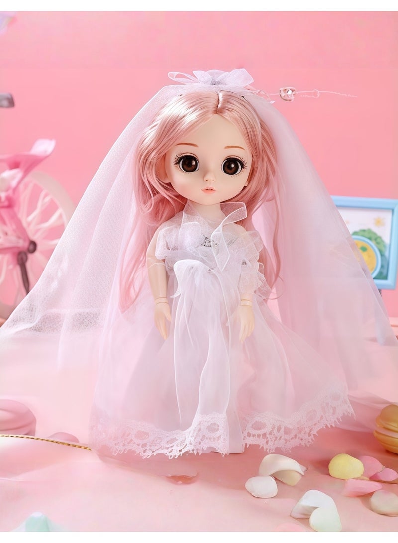 MIXDE 3 Pcs Dolls Set,17cm Princess Girl Mini Dolls,Princess Dolls for Girls,Princess Figures with Tiaras, Hair, Shoes,Princess Toys Dolls for Doll House - Image 4
