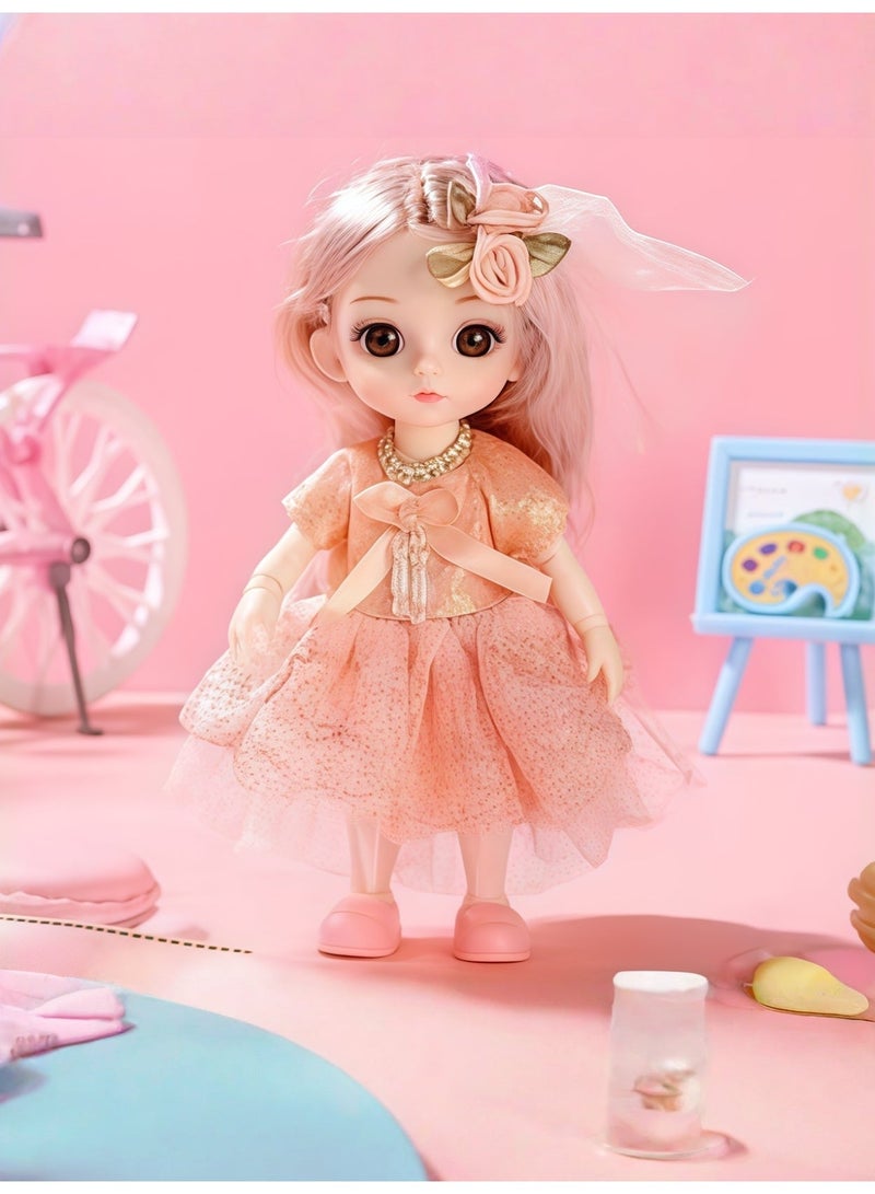 MIXDE 3 Pcs Dolls Set,17cm Princess Girl Mini Dolls,Princess Dolls for Girls,Princess Figures with Tiaras, Hair, Shoes,Princess Toys Dolls for Doll House - Image 2