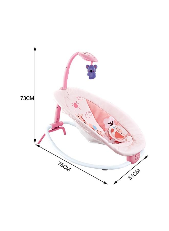 JSAITOYS Baby Bouncer And Rocker Chair With Soothing Vibrations Multi Position Recline Safety Belt Removable Toys For 0 To 2 Years Boys Girls  - Image 2