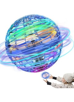 Generic Flying Ball Toy, Flying Ball Hovering Ball, 360° Spin Cool Toy, Flying Boomerang Toy with Built-in RGB Light Gift Ball for Outdoor Play - Birthday Gifts for Kids, Boys and Girls  - Image 1