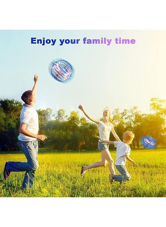 لعبة كرة الطيران، كرة طائرة تحوم في الهواء، لعبة ممتعة تدور بزاوية ٣٦٠ درجة، لعبة بوميرانغ طائرة مع إضاءة RGB مدمجة، هدية ممتعة للعب في الهواء الطلق. - Image 3