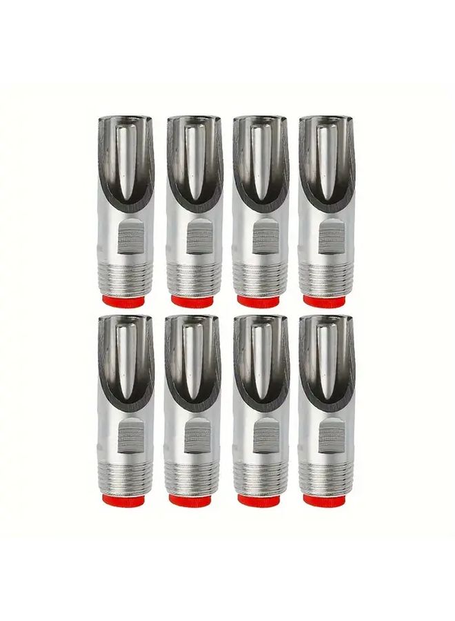 8 Pcs Stainless Steel Automatic Nipple Waterer Drinker For Farm Livestock Animals - Image 1