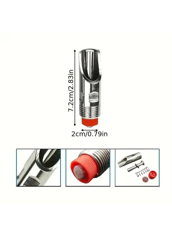 8 Pcs Stainless Steel Automatic Nipple Waterer Drinker For Farm Livestock Animals - Image 3