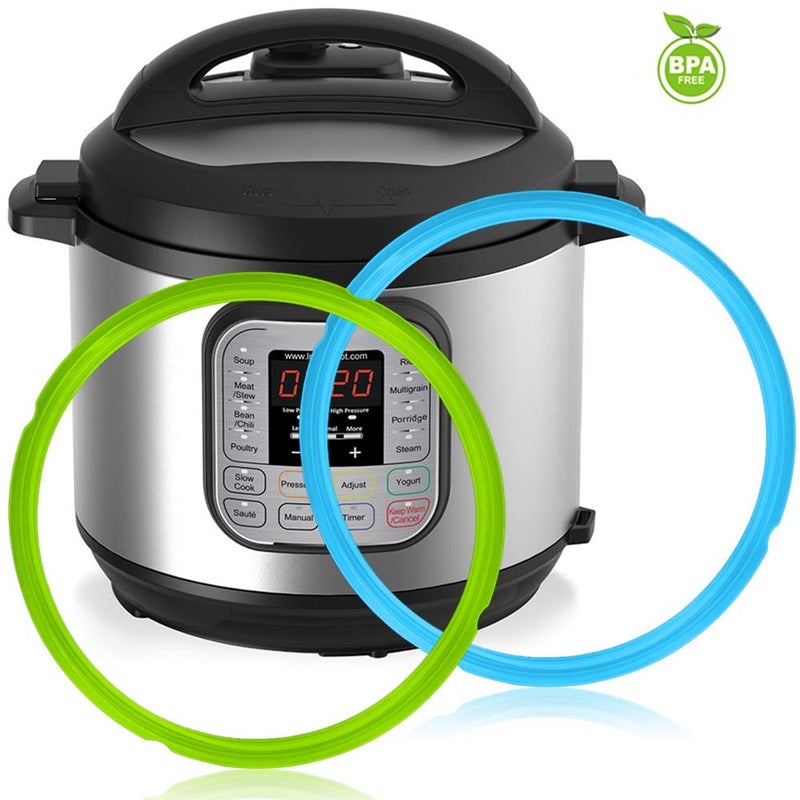 FineGood 4 Pack Silicone Sealing Rings for Instant Pot, FineGood 4 Colors 5/6qt Size Sweet and Savory Edition Accessory for Pressure Cooker - Red, Black,Blue,Green - Image 4