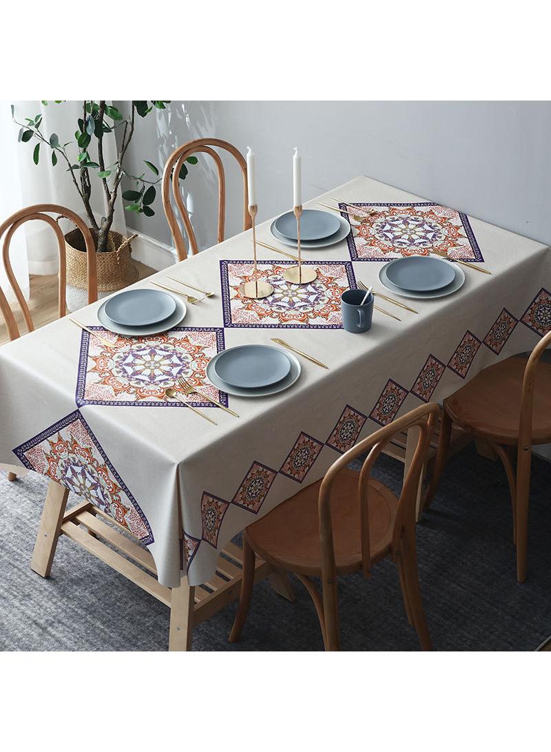 120*160cm Waterproof, oil resistant, and washable PVC table mat, hotel tablecloth, coffee table cloth, wear-resistant dining tablecloth