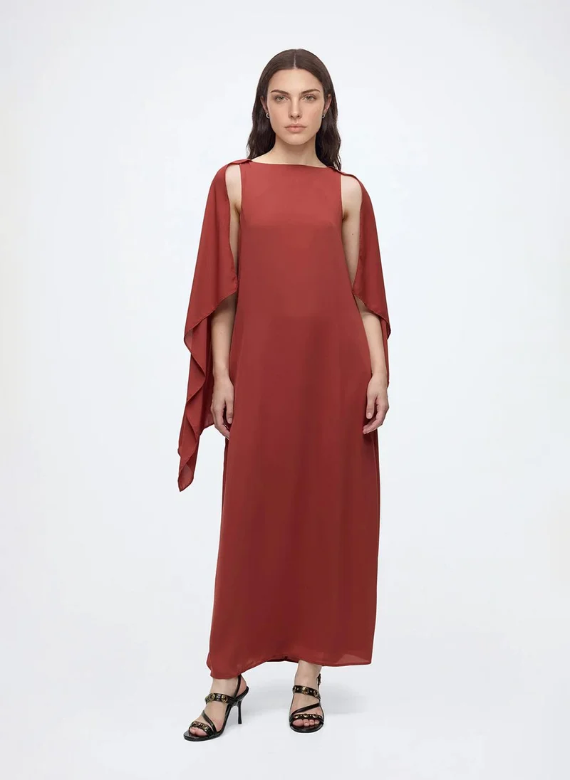 Women's VMFALULAH Boatneck Cape Dress Woven