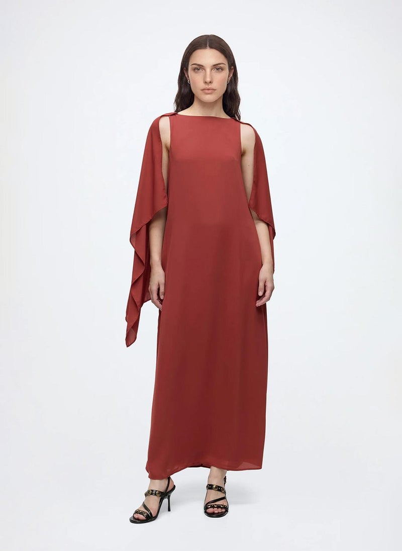 VERO MODA Women's VMFALULAH Boatneck Cape Dress Woven - Image 1