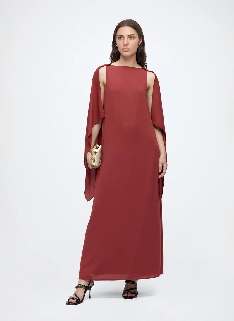 VERO MODA Women's VMFALULAH Boatneck Cape Dress Woven - Image 2