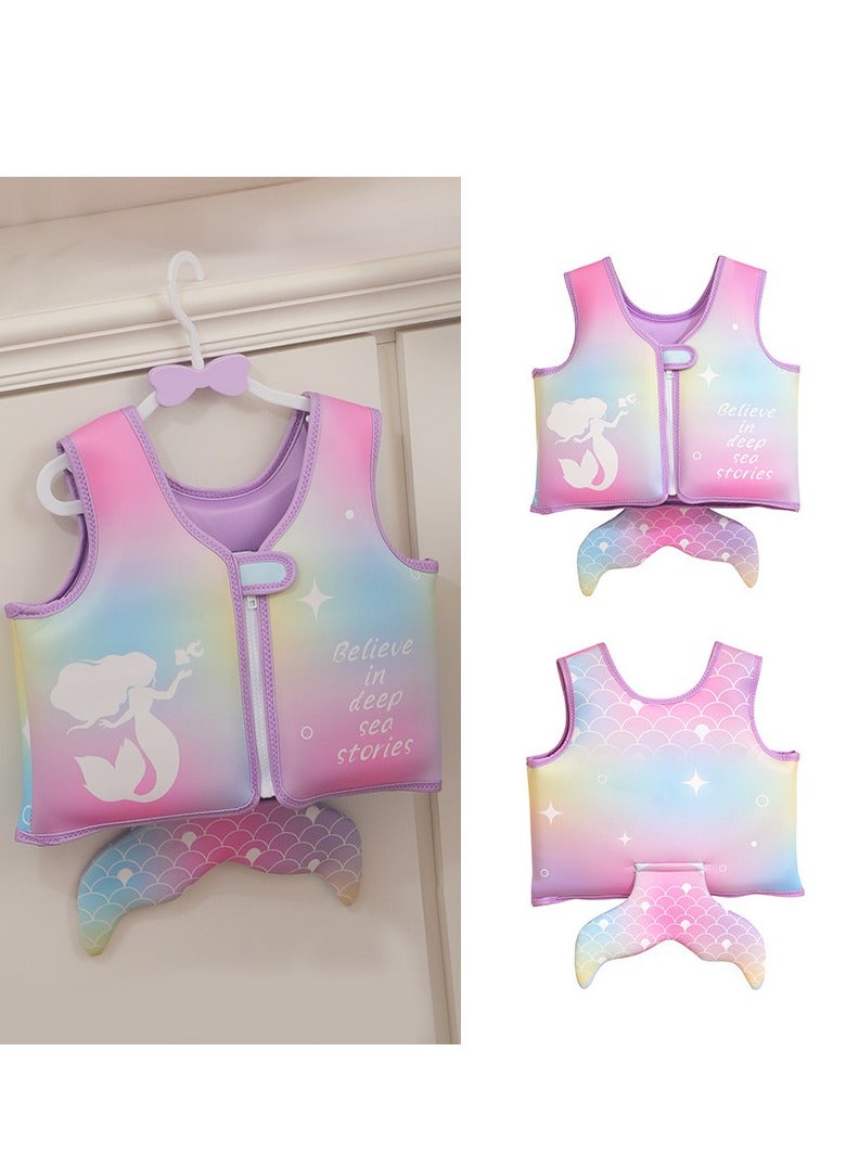 سترة السباحة للأطفال ذات الطفو القابل للتعديل، معدات مساعدة للتدريب على السباحة، مساعدة الطفو للأطفال، ودعم تعلم السباحة. - Image 2
