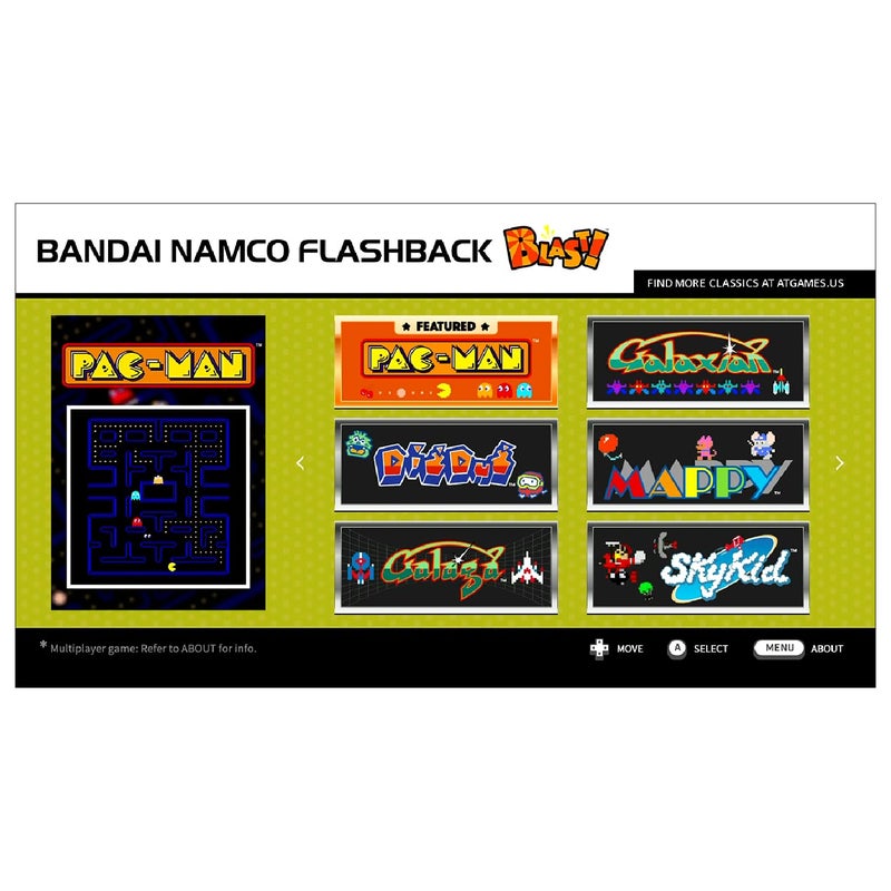 ATGAMES Bandai Namco Flashback Blast! comes with an HDMI dongle, 8 greatest Bandai Namco games built in and a 2.4G wireless game controller. Video output is at 720P high resolution. - Image 5