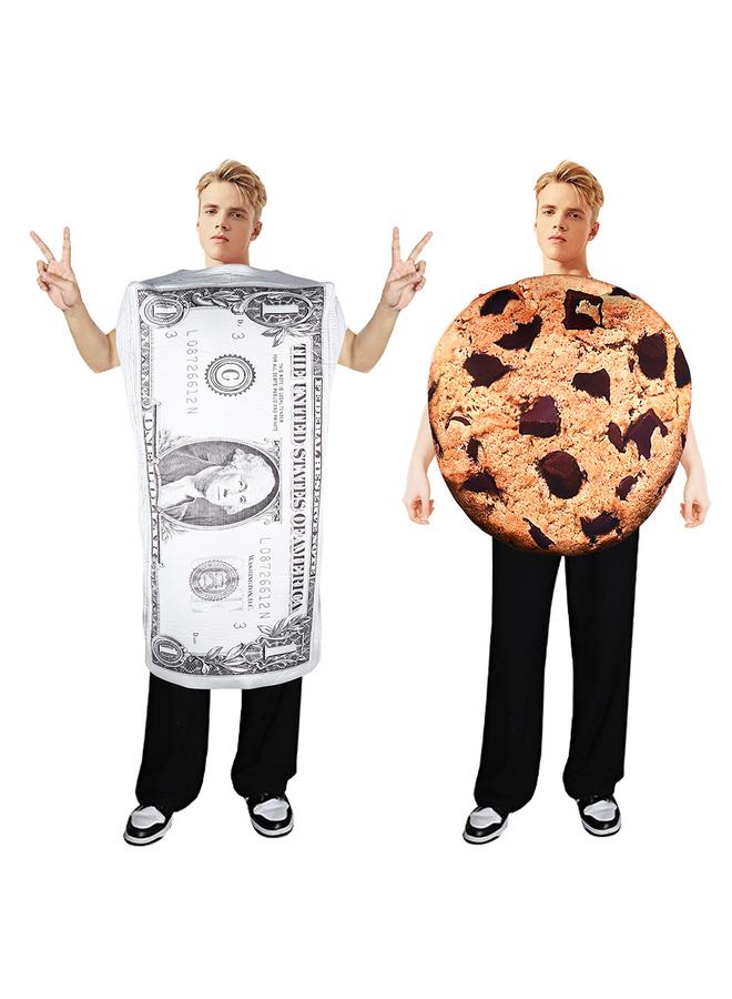 Bluejw Halloween Funny Mona Lisa Cos Costume Mural Costume Activity Performance Jumpsuit Composite Sponge  - Image 5