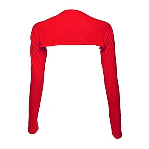 YEESAM Bolero Shrugs for Women Long Sleeve Arm Sleeves Hijab Accessories One Size (Red) - Image 1
