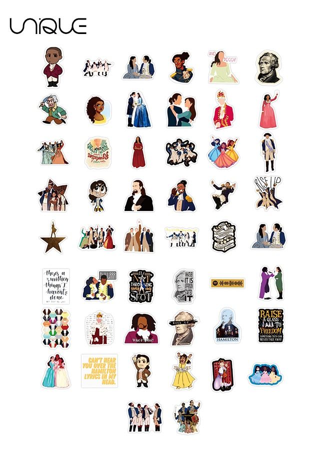 Unique Stickers Waterproof, 50 classic American Drama Hanmi Musical Graffiti Stickers Luggage Luggage Notebook Thermos Cup Stickers - Image 2