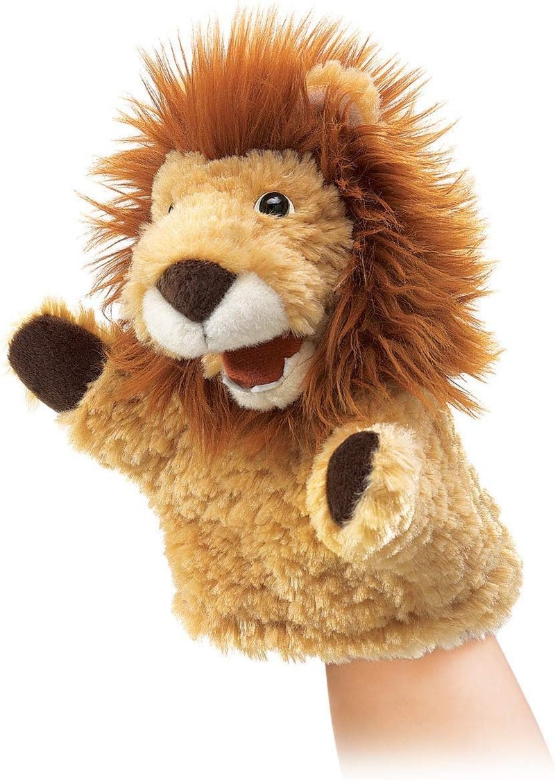 Folkmanis Little Lion Hand Puppet - Plush Toy for Imaginative Play - Image 1