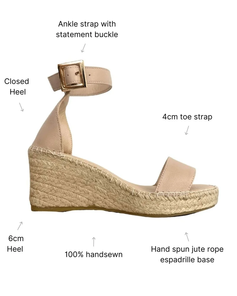 SHOEQ Olivia Espadrille Wedge