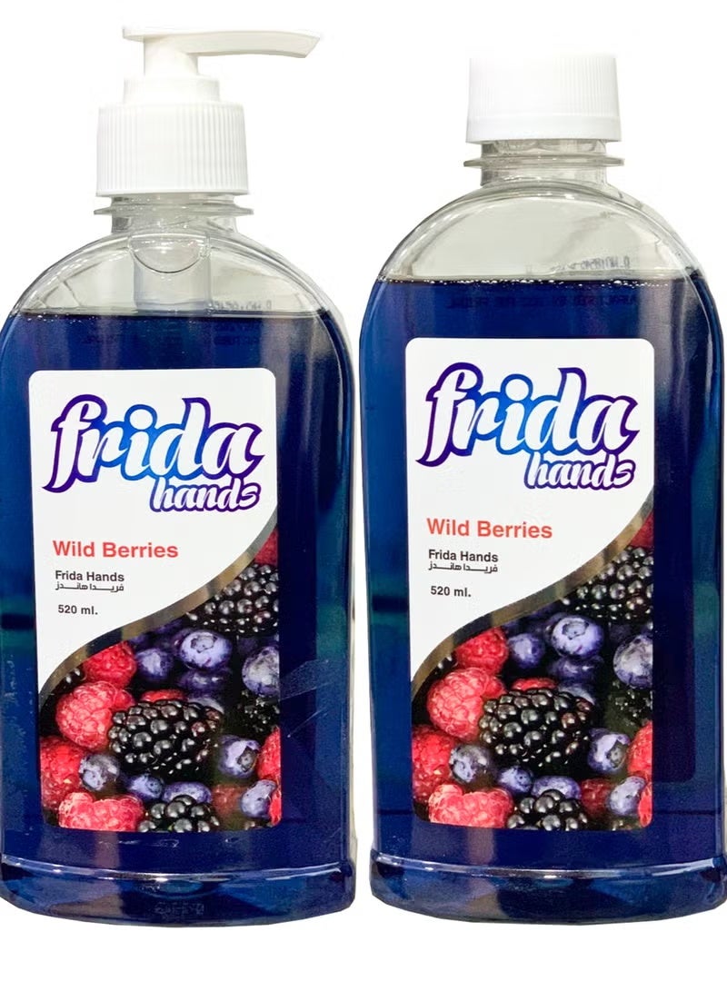 فريدا صابون سائل لليدين فريدا هاندز – توت بري – عبوة 1+1 – 520مل - Image 1