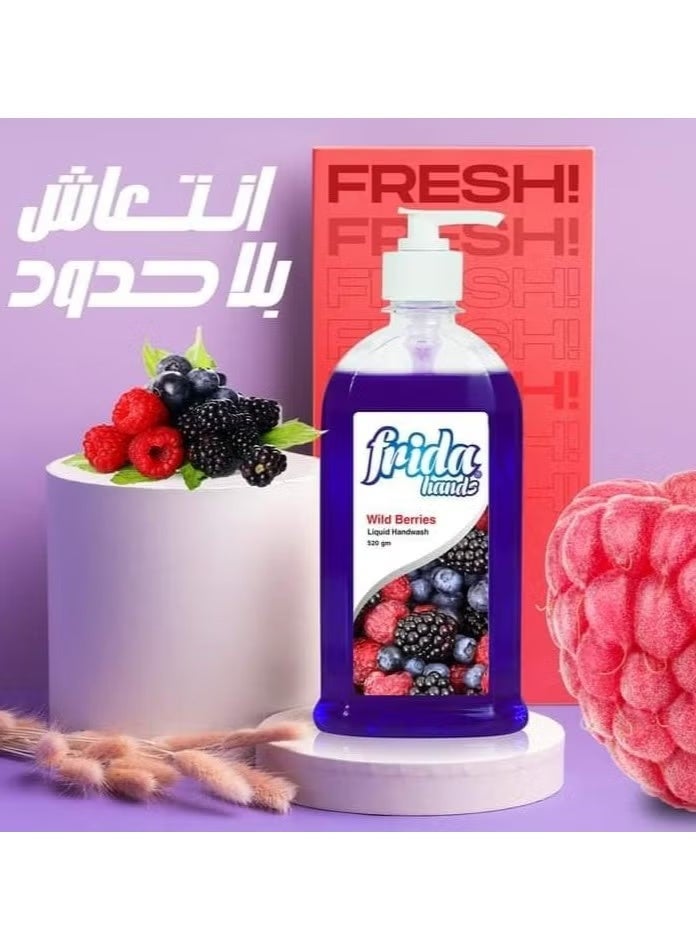 فريدا صابون سائل لليدين فريدا هاندز – توت بري – عبوة 1+1 – 520مل - Image 3