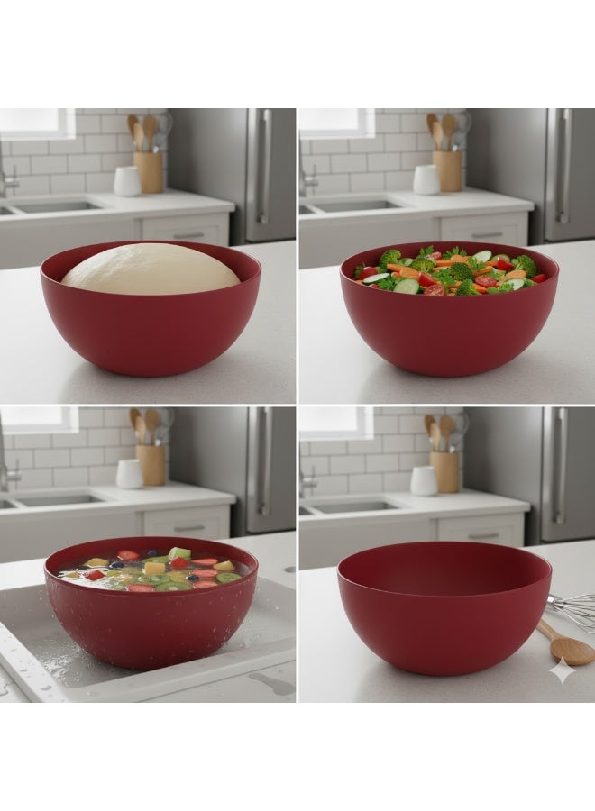 favilla Multi-purpose bowl – durable plastic – burgundy color – code 617 - Image 5