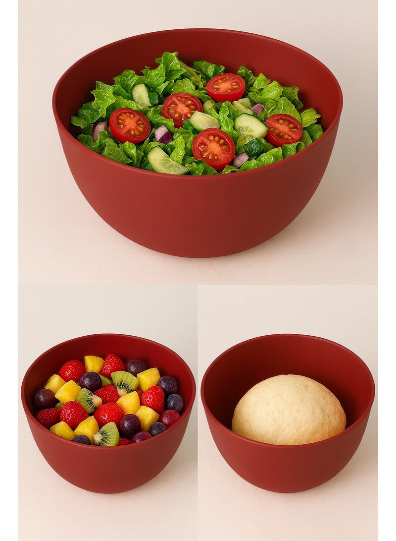 favilla Multi-purpose bowl – durable plastic – burgundy color – code 617 - Image 1