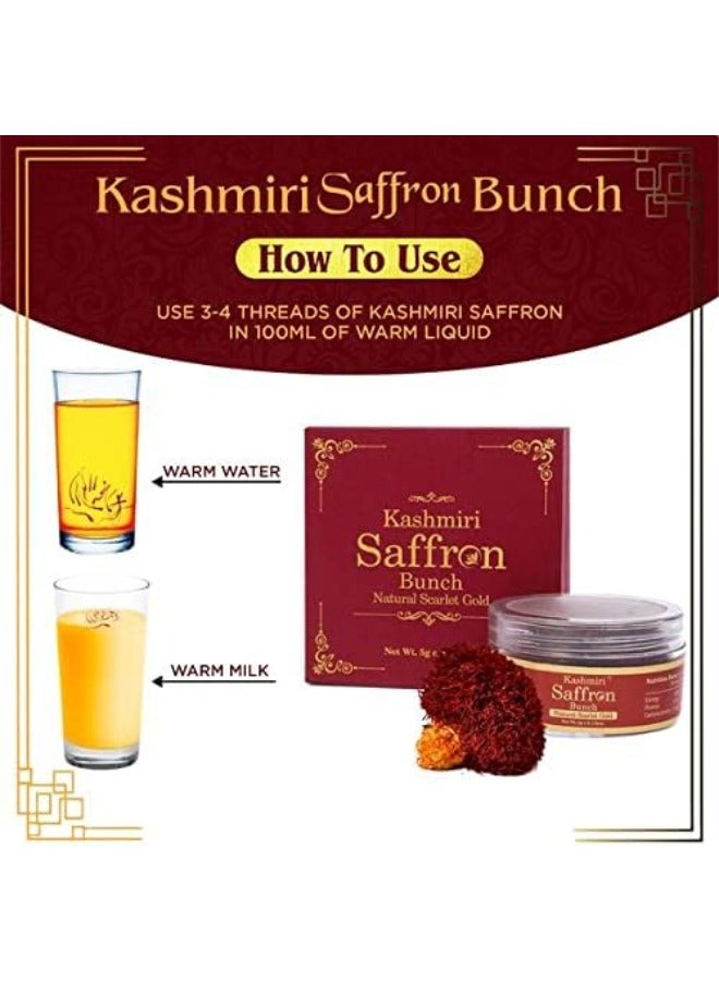 VEDAPURE A Grade Original Kashmiri Saffron 5g, pack of 2 - Image 3