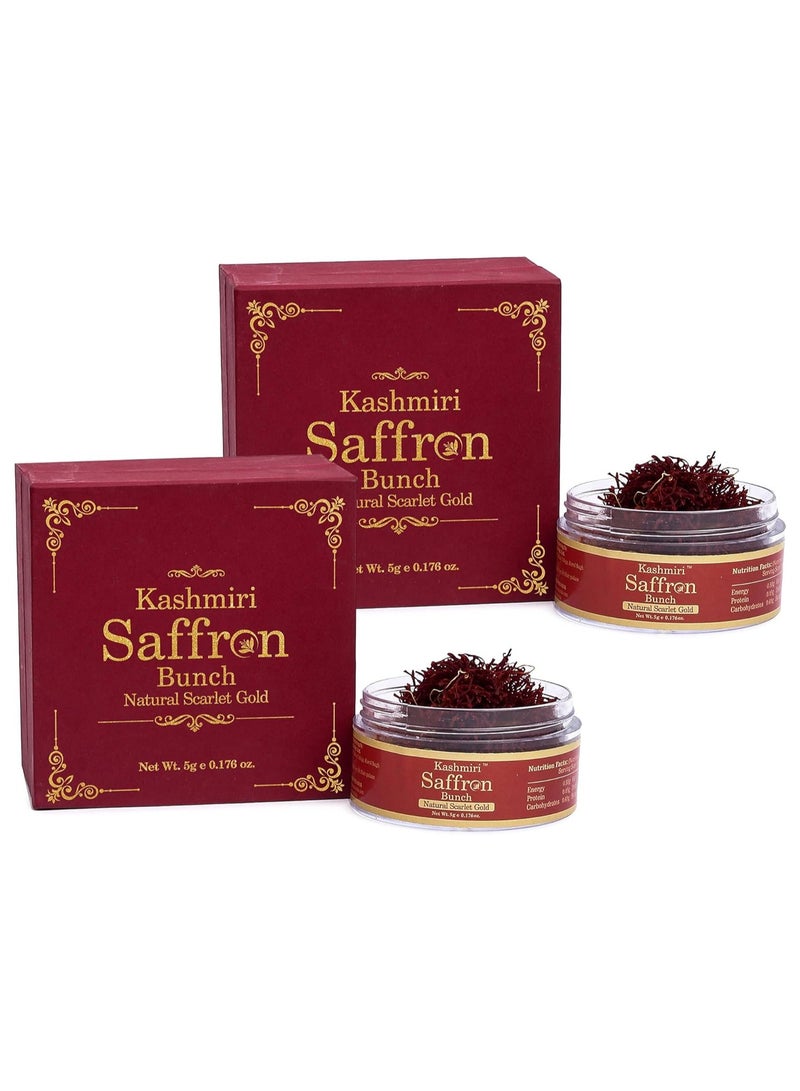VEDAPURE A Grade Original Kashmiri Saffron 5g, pack of 2 - Image 1