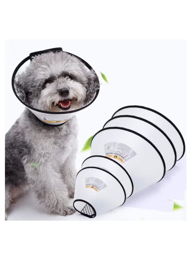 Generic420apple Cat and dog recovery collar, adjustable electronic cone pet collar, anti-bite plastic protective collar, lick neck cover for cats, puppies, rabbits, wound healing - Image 3