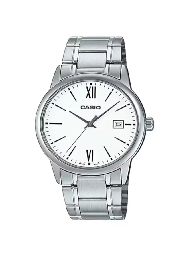 CASIO Men's Stainless Steel Analog Watch MTP-V002D-7B3UDF - 37 mm
