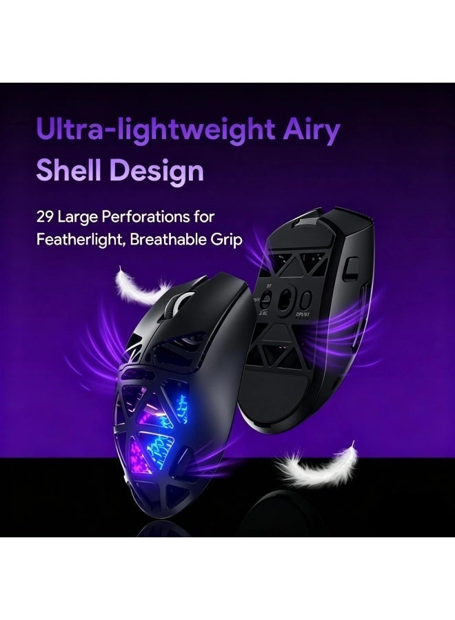 FURYCUBE G11 Gaming Mouse, Tri-Mode BT/2.4G Wireless/Wired, PixArt PAW3311 Sensor, Office/Gaming - Image 5