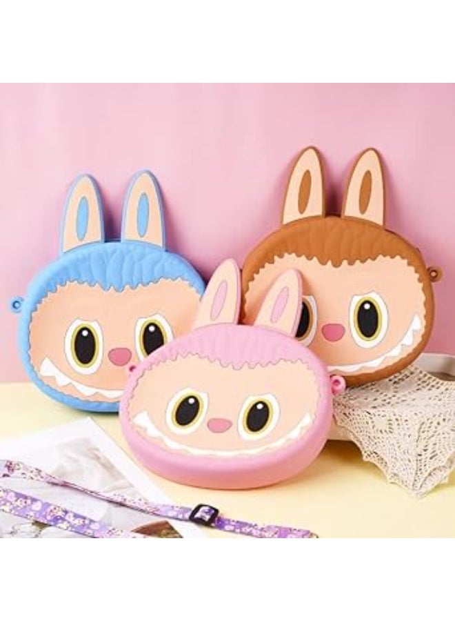 Cute Silicone Crossbody Bag for Kids – Cartoon Bow Design, Soft Mini Shoulder Purse with Adjustable Strap, Lightweight Handbag for Girls - Image 5