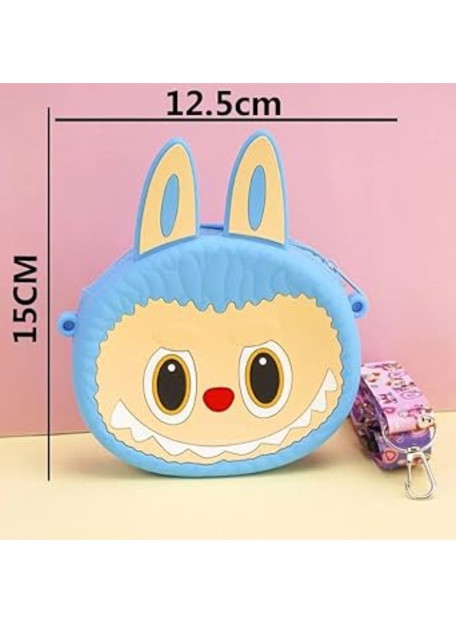 Cute Silicone Crossbody Bag for Kids – Cartoon Bow Design, Soft Mini Shoulder Purse with Adjustable Strap, Lightweight Handbag for Girls - Image 2