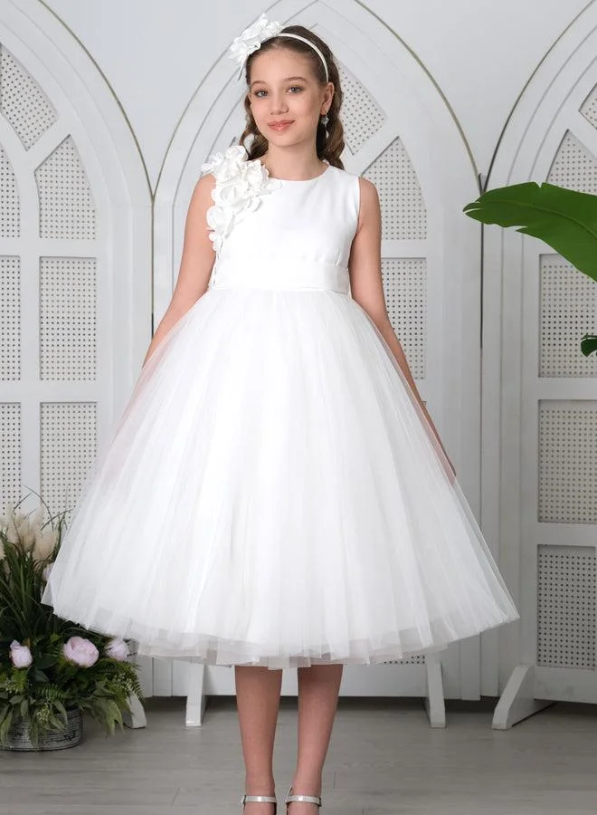 فيا بامبينو Flower Girls Dress Salmon 3173