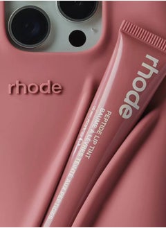 rhode Silicone Lip Holder for Cell Phone, Lip Gloss Adhesive Sleeve for Phone, Lip Holder Stick-on Phone Case, Back Stick On Holder for iPhone Phones（SALTY TAN）  - Image 3