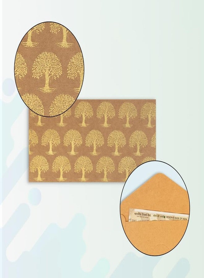 Packmate Tree Free Paper Packmate Shagun Envelope (Banyan Tree Design) - (Pack of 20) Made of 100% Recycled Paper - Image 5