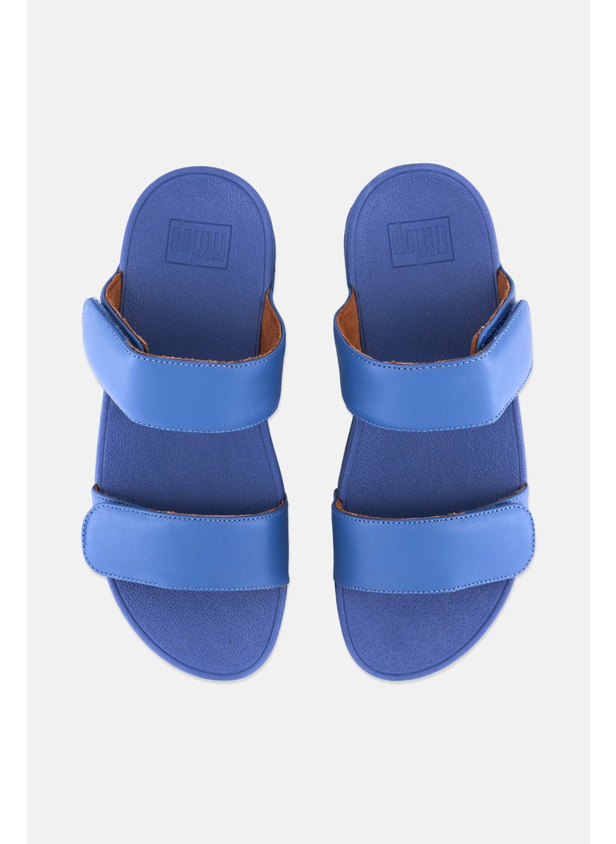 FitFlop Women Lulu Adjustable Slip On Sandals, Blue  - Image 3