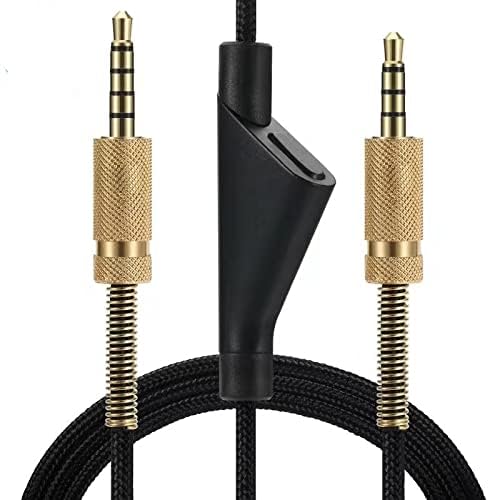 Cypher.V Replacement Cable Cord for Astro A40/A40TR/A10 Gaming Headsets, Aux Wire with Volume Mute Function 2.0 M 6.5 Feet Compatible with Xbox-one PC Ps4 etc (Mute) - Image 2