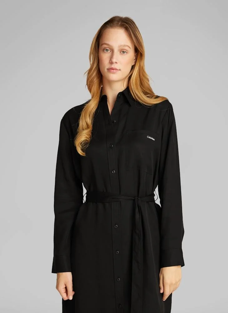 كالفن كلاين جينز Belted Shirt Dress