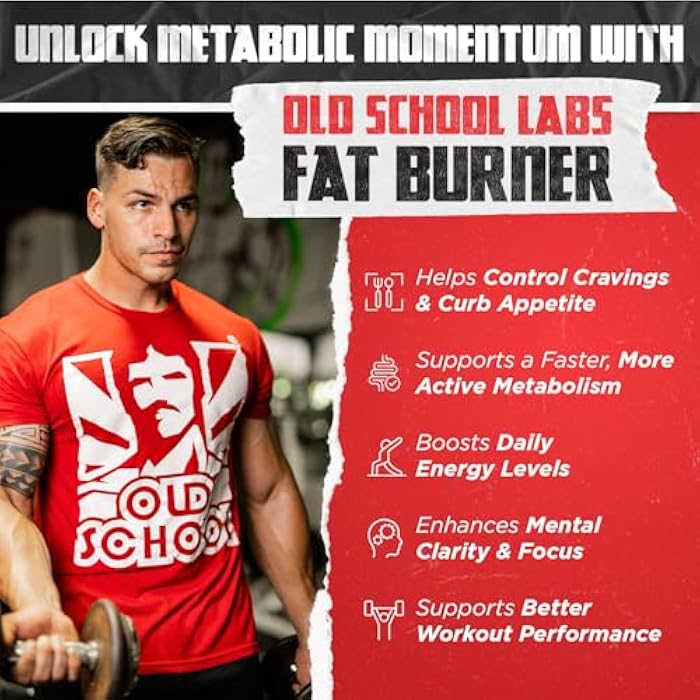 Old School Labs Premium Thermogenic Fat Burner for Men & Women | Weight Loss Pills for Preserved Lean Muscle & Burn Stubborn Fat | Appetite Suppressant for Weight Loss for Increased Energy | USA Made - 120 Capsules - Image 2