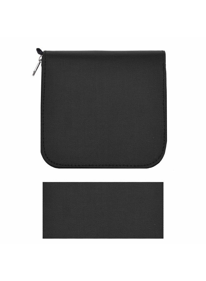CamKix Memory Card Case - Fits up to 88x SD, SDHC, Micro SD, Mini SD and 4X CF - Holder with 88 Slots (8 Pages) - for Storage and Travel - Microfiber Cleaning Cloth, Carabiner and Labels Included - Image 4