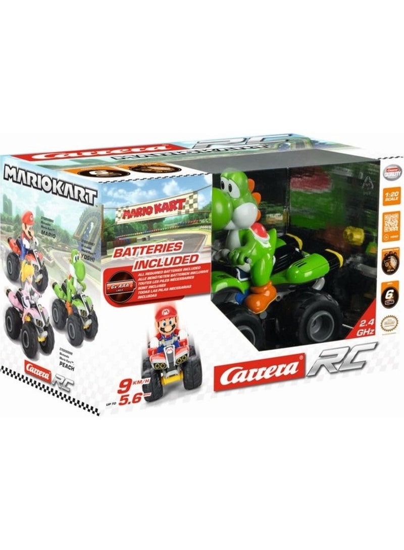 كاريرا RC Super Mario Yoshi Remote Control Car 1:20 Scale – 9 km/h Speed, Rechargeable Battery, Off-Road Tires, Kids 6+ - Image 1