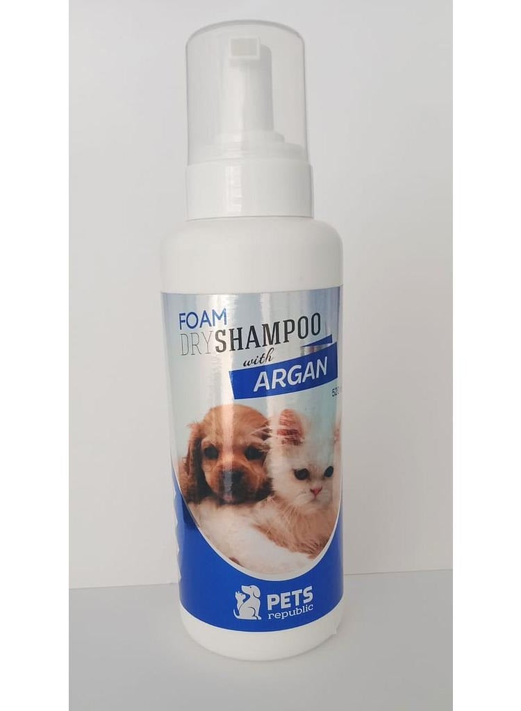 Pets Republic Foam Dry Shampoo with Argan 520 ml