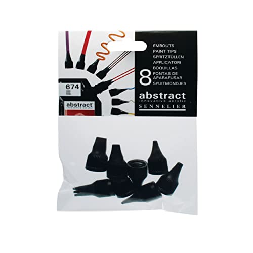 Sennelier Abstract Tip Set, 8 Count (Pack of 1), Black - Image 5