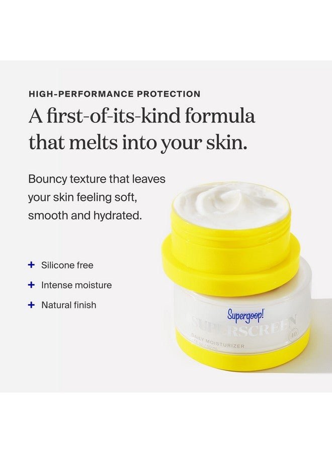 Supergoop! Superscreen 1.7 Fl Oz Spf 40 Pa+++ Hydrating Daily Moisturizer Sunscreen Protection From Uv Rays + Helps Filter Pollution & Blue Light - Image 3
